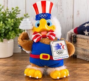Vintage 1984 Sam the Olympic Eagle Applause #8330 LA Olympics Mascot Plush